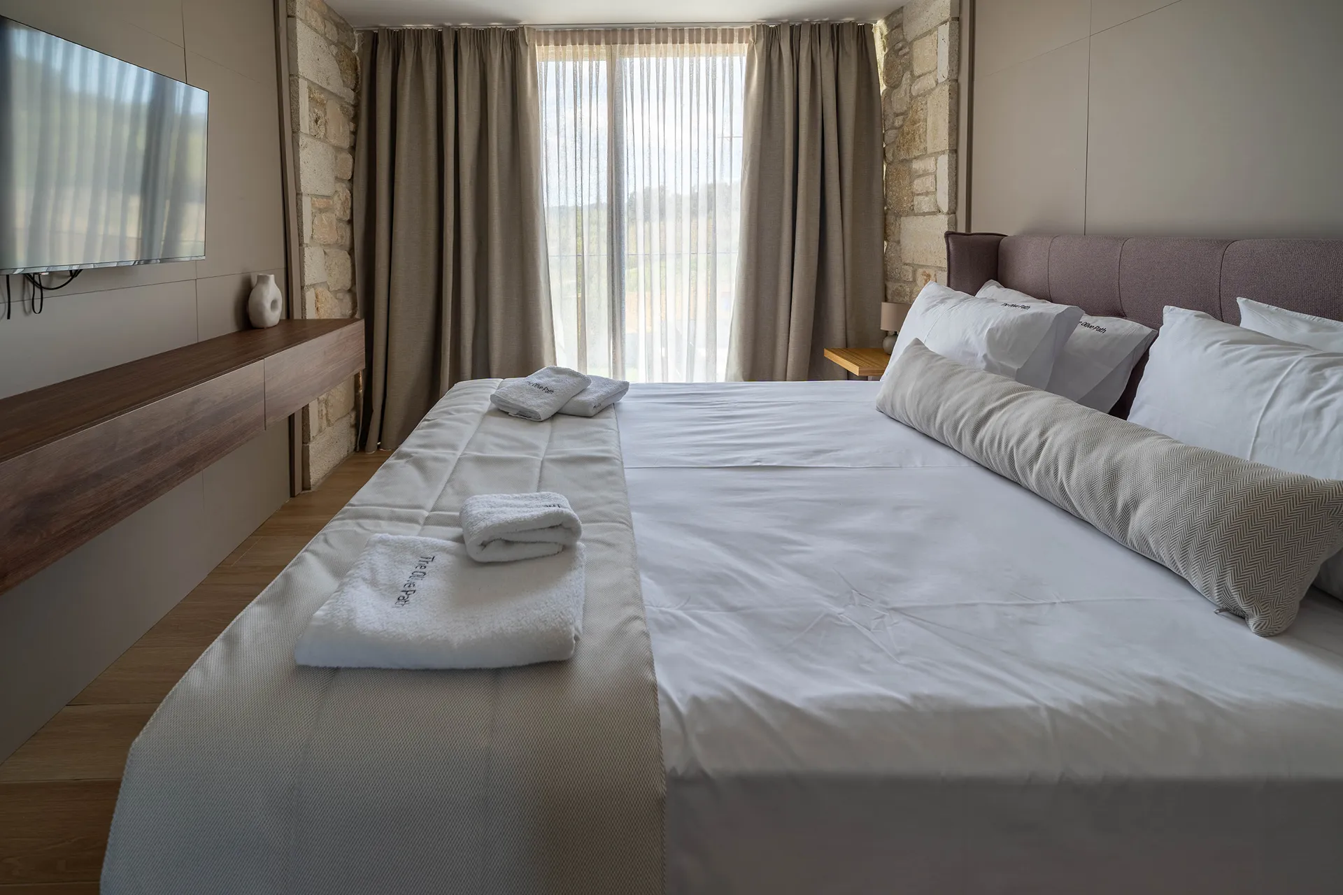 The Olive Path-Villa K1 Fos Double Room with Private Swimming Pool spavaca soba